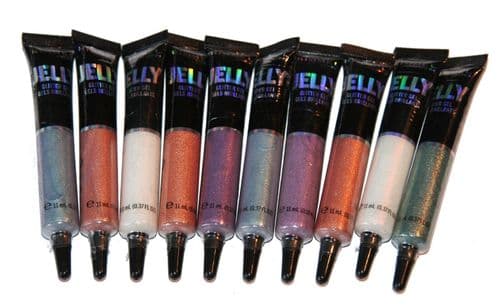 10 x Rimmel Jelly Glitter Face and Body Gel | 5 shades | RRP £90