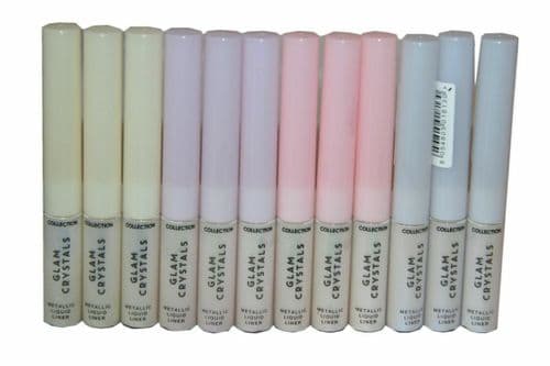 100 x COLLECTION Glam Crystals Metallic Liquid Liner | 4 Shades | RRP £400