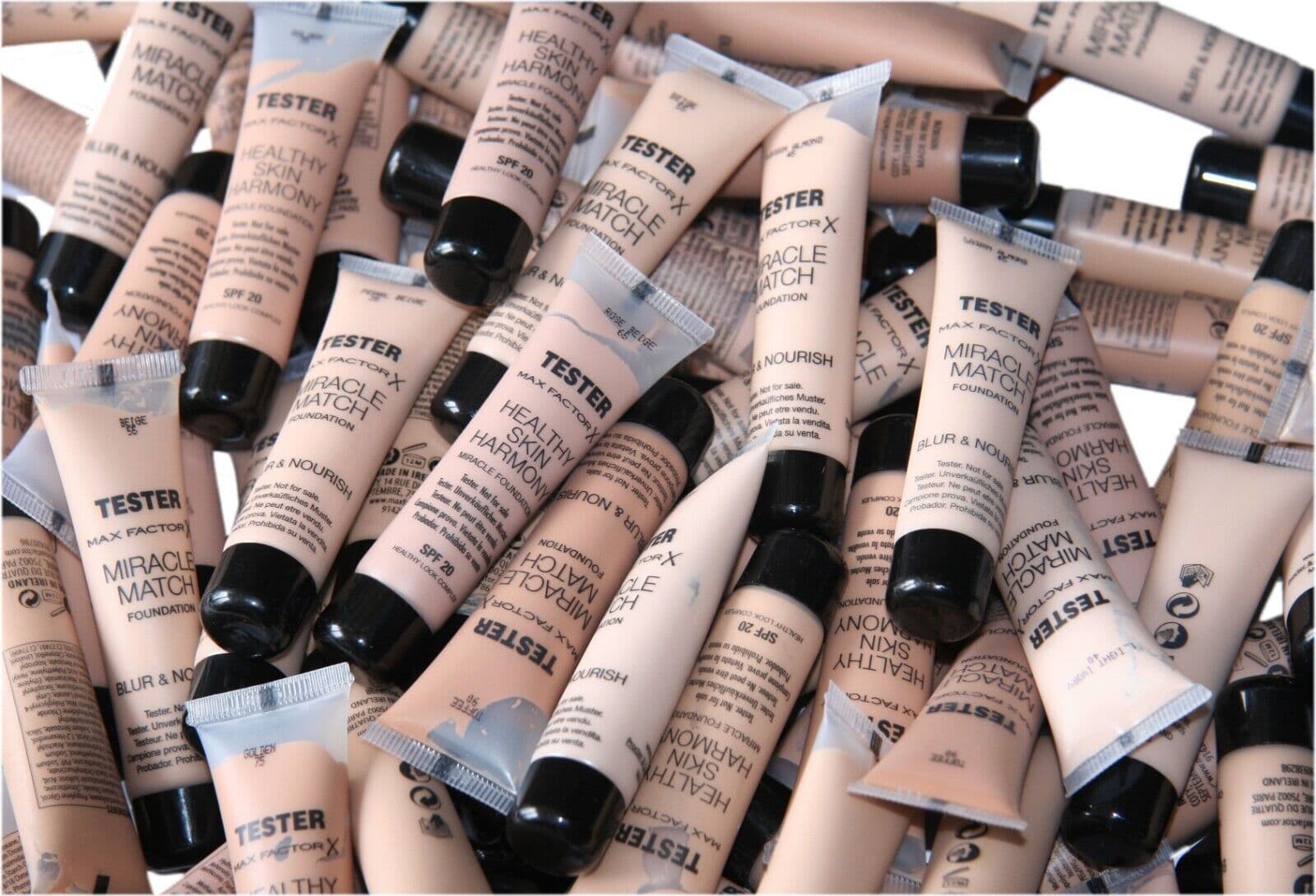 Sampling Foundation In Store 100 x Max Factor sample size foundation 15ml Healthy skin & Miracle Match