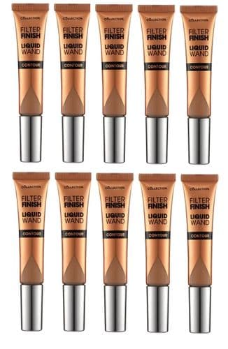 10pcs Collection Filter Finish Liquid Wand | Contour | 12ml | All Shade 3 Tan