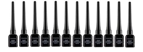 12 x Collection Fast Stroke Eye Liner | BLACK | RRP £36