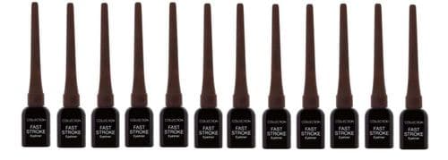 12 x Collection Fast Stroke Eye Liner | BROWN | RRP £36