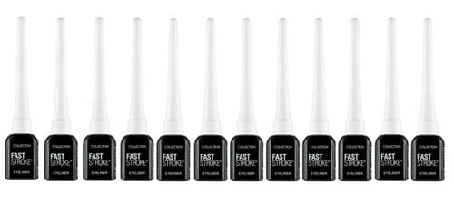 12 x Collection Fast Stroke Eye Liner | WHITE | RRP £36