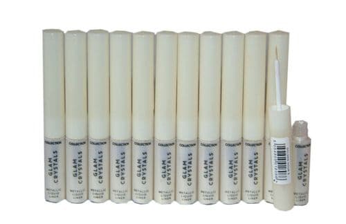 12 x COLLECTION Glam Crystals Metallic Liquid Liner | Golden Hour | RRP £48