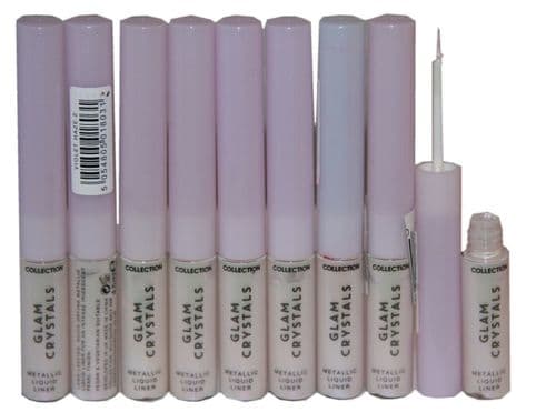 12 x COLLECTION Glam Crystals Metallic Liquid Liner | Violet Haze |