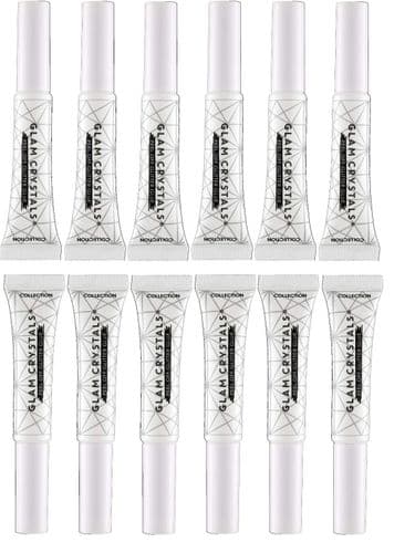 12 x COLLECTION Glam Crystals | PEEL OFF Glitter Glue | RRP £48