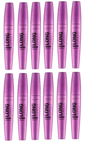 12 x Collection Long Shot Lengthening Mascara | Fan Brush | Black |
