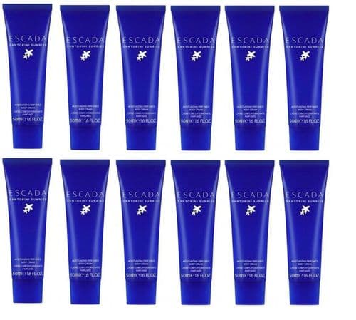12 x Escada Santorini Sunrise Body Cream | You get 12 tubes
