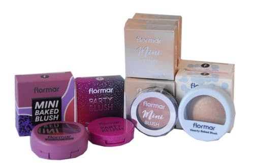 12 x Flormar Hearty Baked Blush, Party Blush, Mini Blush & Baked Blush