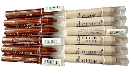12 x Make Up Gallery GLIDE AWAY Eyeshadow Sticks | Antique Gold & Frost Shimmer