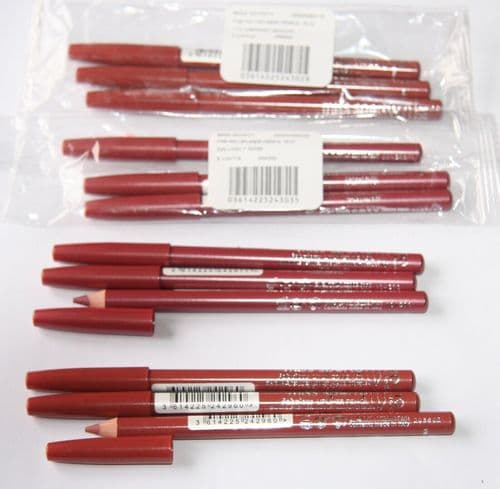 12 x Miss Sporty Fabulous Lip Liner Pencils | Vibrant Mocha & Lively Rose |