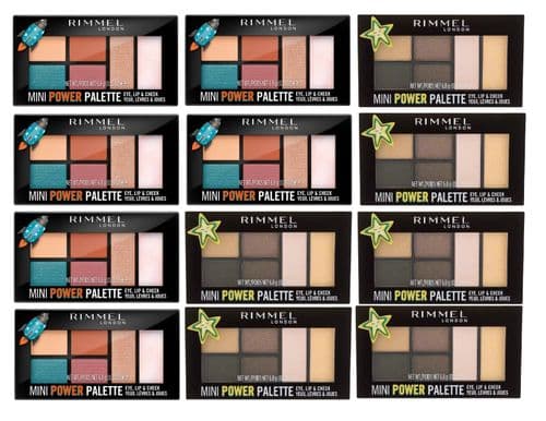 12 x Rimmel London Mini Power Palette | 004 Pioneer & 005 Boss Babe | RRP £96