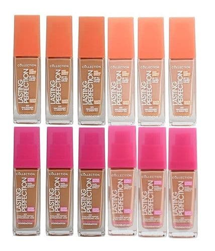 12pcs Collection Lasting Perfection Matte & Satin Foundation | 4 Shades |