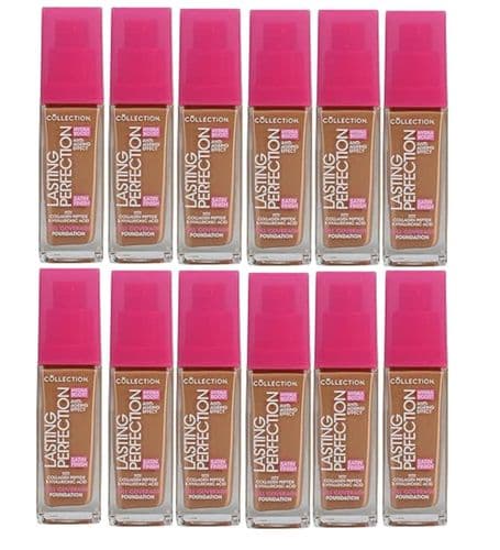 12pcs Collection Lasting Perfection  Satin Foundation | 14W Caramel Warm |