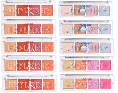 12pcs Collection Mars Explorer - Solar Voyage - Cosmic Utopia Eyeshadow  Mix 2