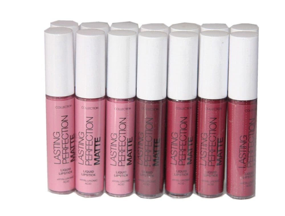 14 x Collection Lasting Perfection MATTE Liquid Lipsticks 3 Shades RRP 56