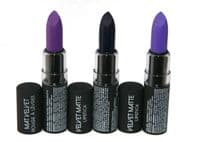 144 x Nyx Velvet Matte Lipsticks | 3 Shades | Disorderly | Midnight Muse +