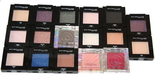 17 x Maybelline Coloursensational Eyeshadow | At least 12 Shades | RRP £85