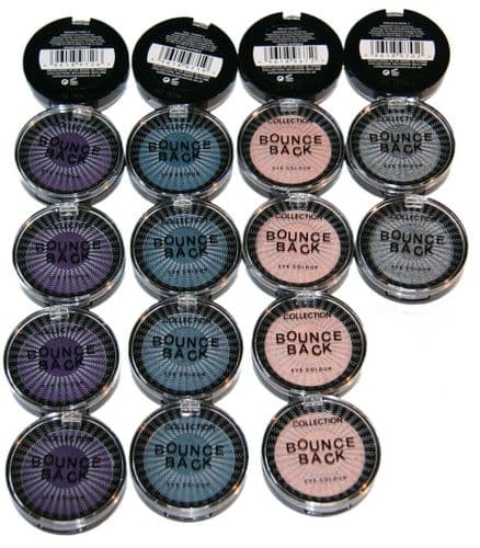 18 x Collection Bounce Back Eyeshadow | 4 Shades | RRP Over £50 | Vegan Suitable