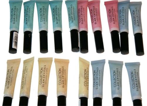 18 x Collection Glam Crystals Holographic Lip Toppers | Job Lot | RRP Over £70