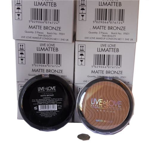 18 x Live & Love Make Up Obsession Bronzer | Matte Bronze