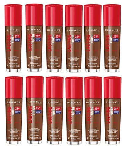 24 Bottles Rimmel Lasting Finish 25 Hour Foundation | 605 Hazelnut | RRP £260