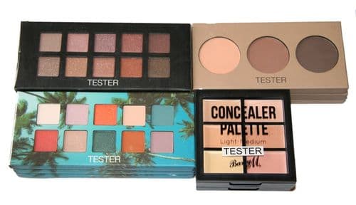 24 x Barry M Eyeshadow, Concealer, Contour Palettes | Sample Palettes
