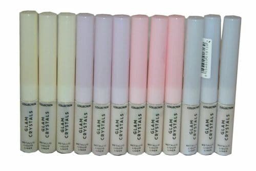 24 x COLLECTION Glam Crystals Metallic Liquid Liner | 4 Shades | RRP £96