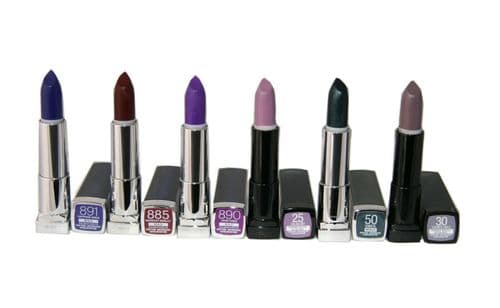 25 x Maybelline Color Sensational Bold, Metallic & Powder Lipsticks | RRP £167|