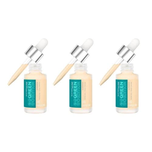 3 Bottles Maybelline Green Edition Superdrop Tinted Oil | Shade 10 | RRP £30