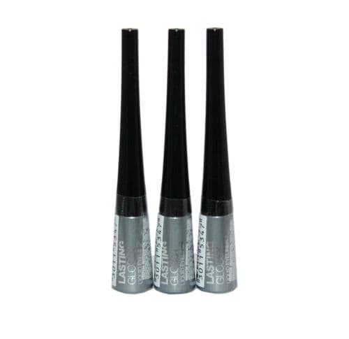 3 x Maybelline Lasting Glossy Liquid Eyeliner | Silver | Wholesale