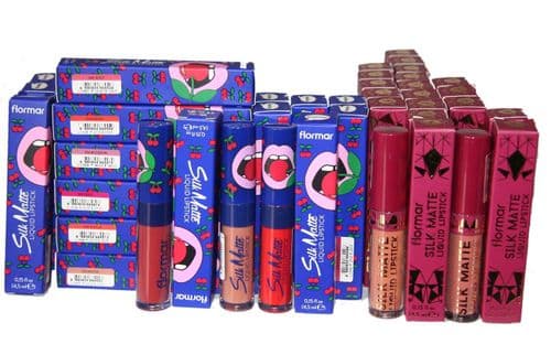 35 x Flormar Silk Matte Liquid Lipsticks | Assorted Shades | Boxed | RRP £200+