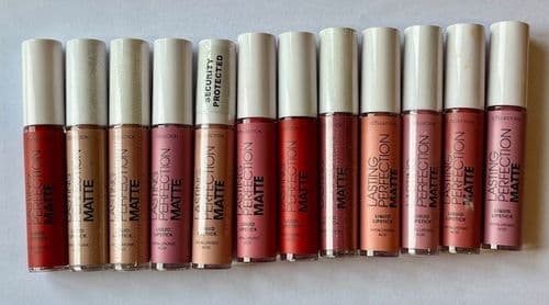 36pcs Collection Lasting Perfection MATTE Liquid Lipsticks | 8 Shades | RRP £143