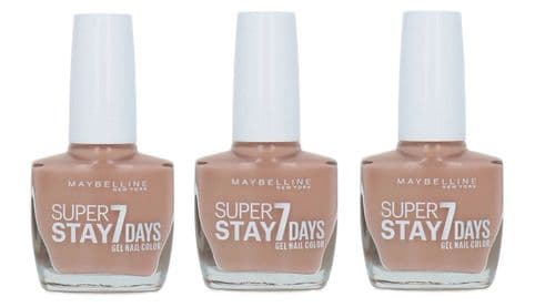 3pcs Maybelline Superstay 7 day Gel Nail Polish | Bare It All 930 |
