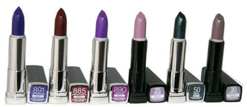 50 x Maybelline Color Sensational Bold, Metallic & Powder Lipsticks | RRP £349.50