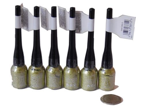 6 x Make Up Gallery Pro Eye Liquid Eyeliner | Gold Glitz 6 | Wholesale |