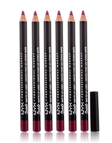 6 x NYX Pro Makeup Suede Matte Lip Liner Liner | All shade Sweet Tooth