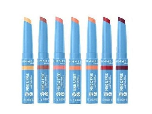 7 x Rimmel Kind & Free Tinted Lip Balm | 6 shades | RRP £108 | Hydrating Buttery