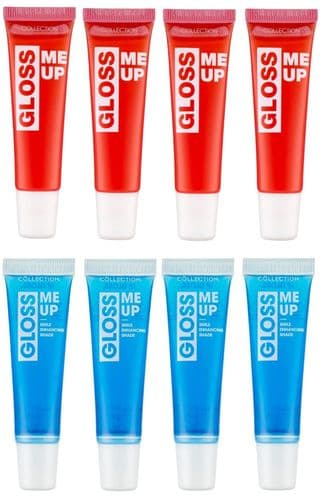 8 x Collection Gloss ME Up Lip Gloss | 2 shades | Blueberry & Red Apple
