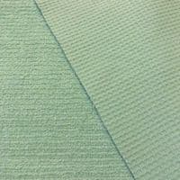 Luxury Cotton Terry Toweling Waffle Pique Fabric Material - MINT