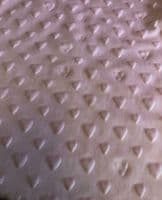 Luxury DIMPLE BABY HEARTS Cuddle Soft Fabric Material - PINK
