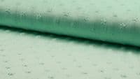 Luxury DIMPLE STARS Cuddle Soft Fabric Material - MINT