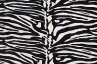 Luxury Double Sided Coral Cuddle Fleece Fabric Material - WHITE ZEBRA