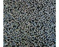 Luxury Sequin Dance Wear Stretch Fabric Material - BLACK SILVER