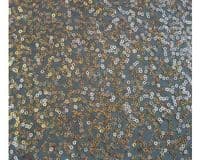 Luxury Sequin Dance Wear Stretch Lycra Fabric Material - BLACK BROWN