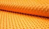Luxury Supersoft DIMPLE Cuddle Soft Fleece Fabric Material - ORANGE