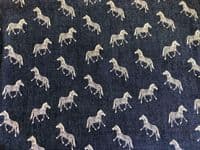 PRINTED Cotton Denim Fabric Material - ZEBRA