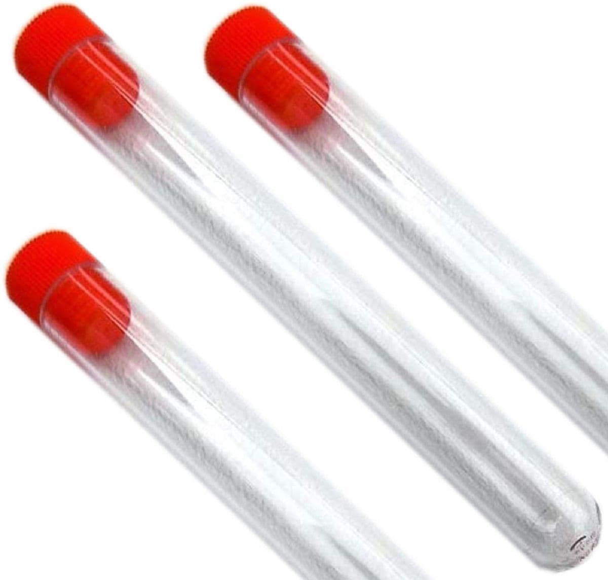 20 ml tubes with tray and stoppers