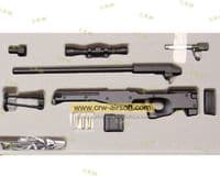 -10% Die-Cast Metal 1:4 Scale Model Gun (Type: L96 Black)
