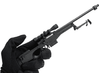 -10% Die-Cast Metal 1:4 Scale Model Gun (Type: L96 Black)